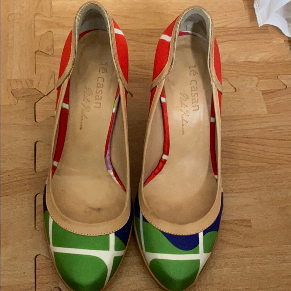 Te Casan Niki Robinson Scarf Platform Size 36